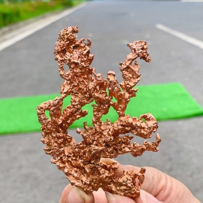 98G Rare!! iridescent Native Copper crystal mineral specimen