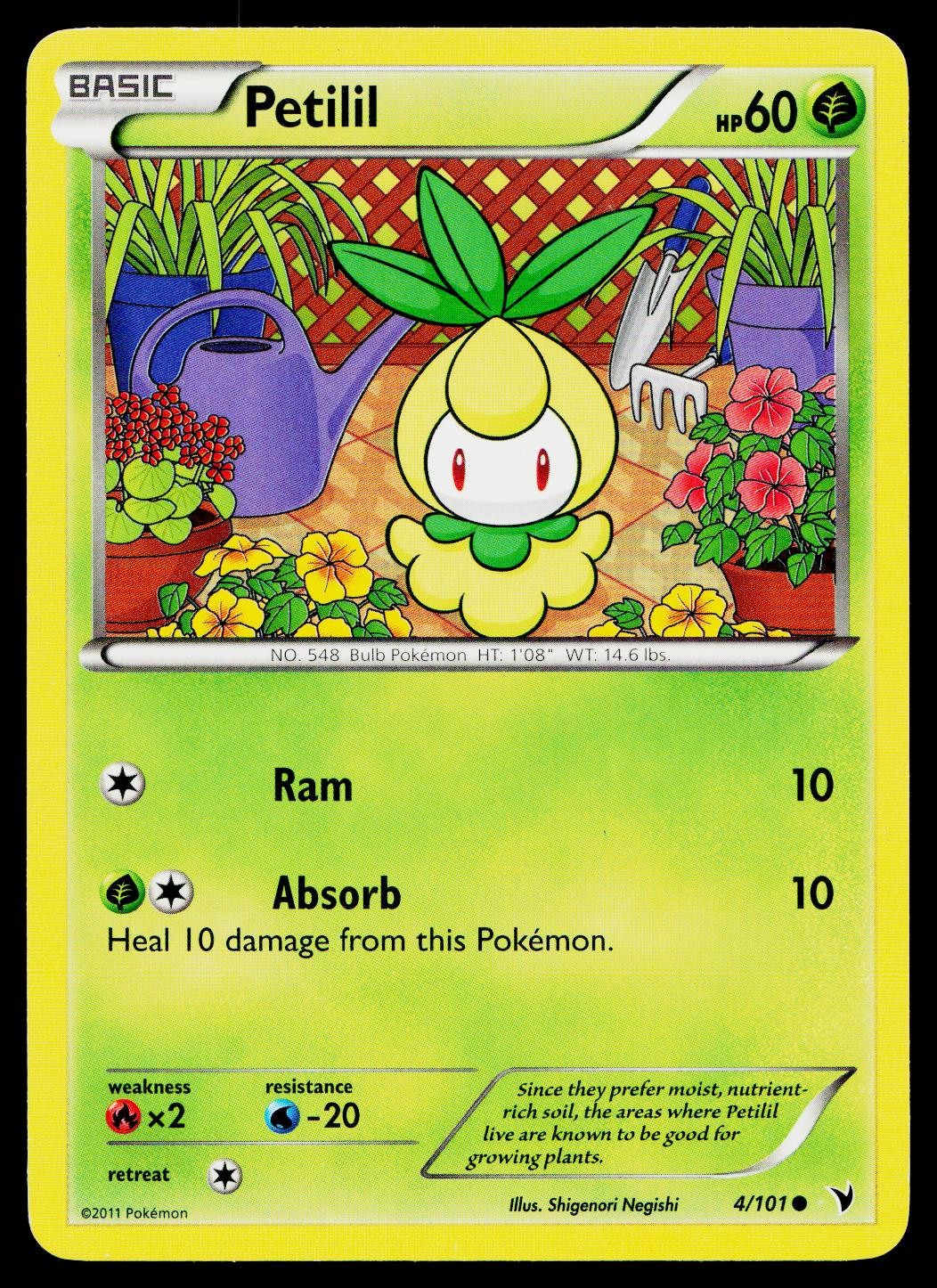 Petilil 4/101 Common Noble Victories Pokemon Lightly Played