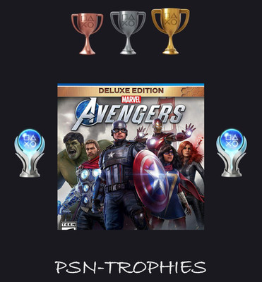 Marvel's Avengers PS4 Trophäen 100% Platinum Trophy Service (safe/legit)