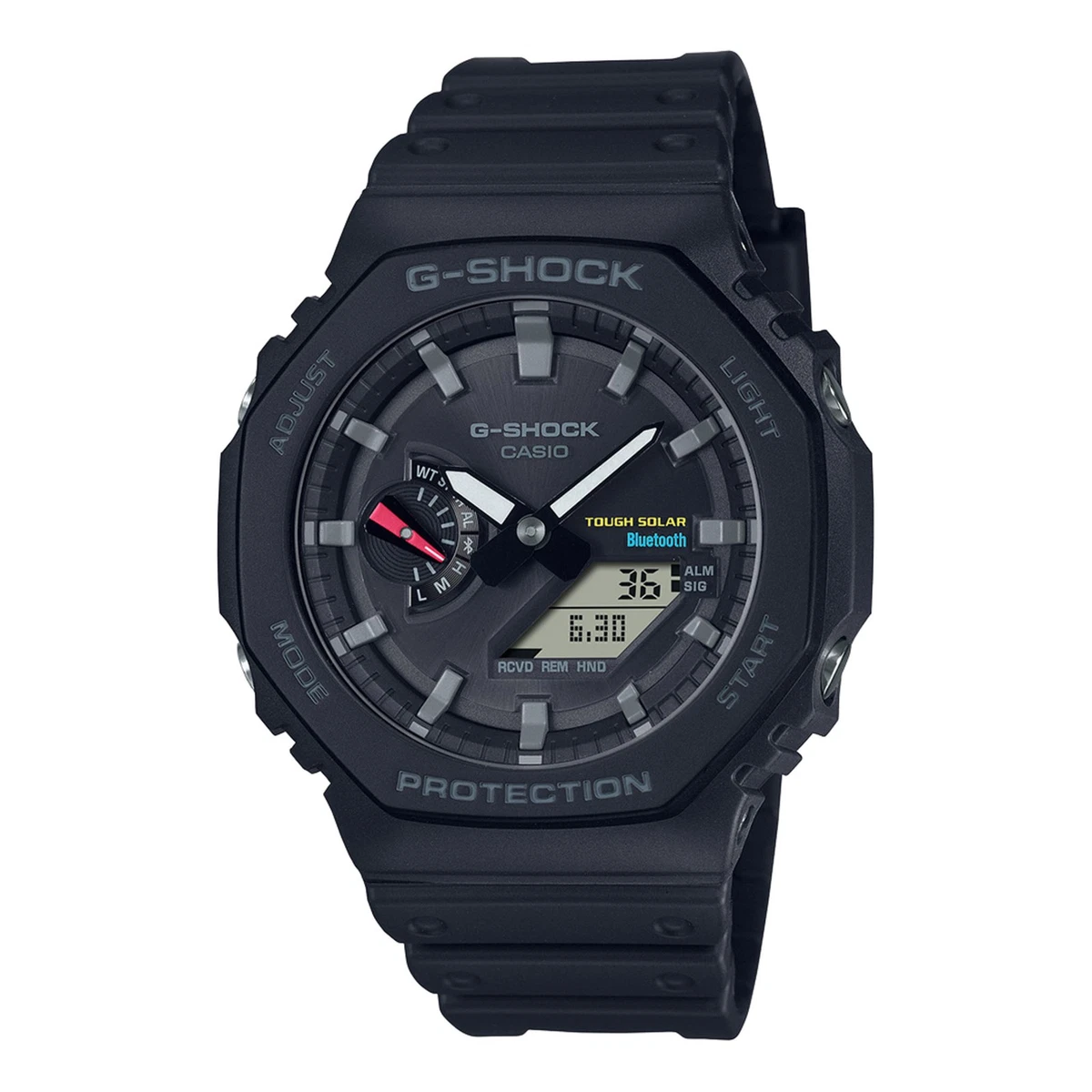 Casio G-Shock 45mm Black Resin Case with Black Resin Strap Men's