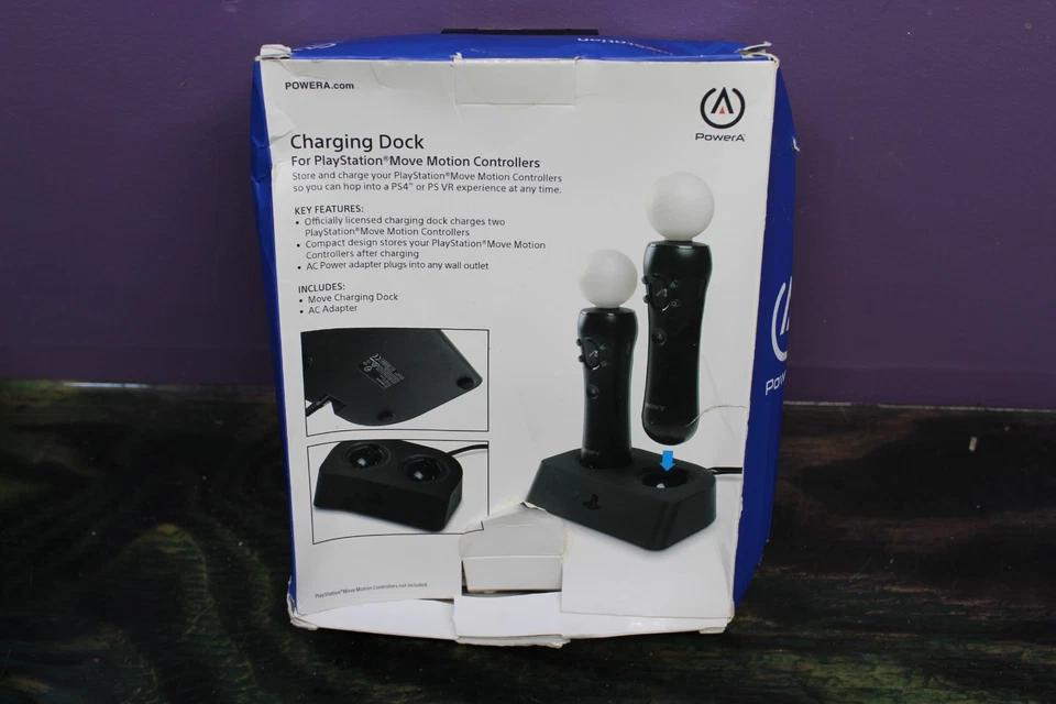 🔋 PowerA Charging Dock Only For PS4 PlayStation Move Motion Controllers 🆕 NEW! - Image 2 of 4