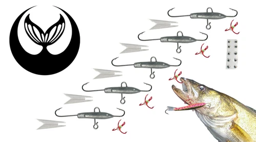 Unpainted Jigging Rap Jig Lure - Walleye Ice Bait Bass Crappie Crystal Hooks ...