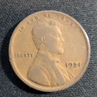 1921-P Wheat Penny Cent Fine or better (F or better) Condition - Single Coin
