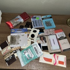 Junk Drawer Sewing Lot of Trim, Finishes, Embellishments, Buttons, Sewing Crafts