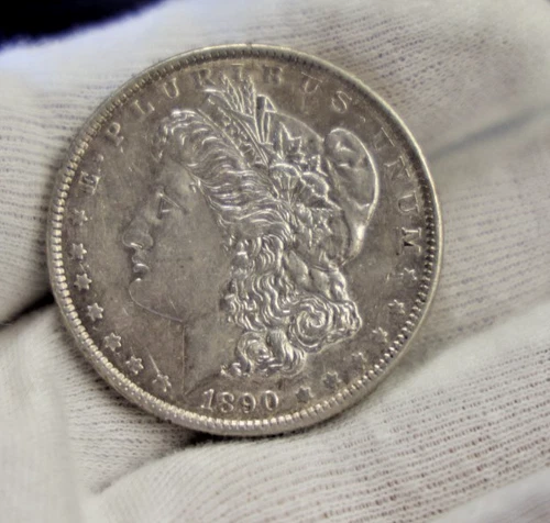 1890 US Morgan Silver Dollar $1 XF