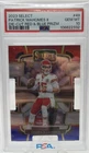 2023 Panini Select-Concourse Patrick Mahomes #49 Red & Blue Prizm Die-Cut PSA 10