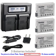 Kastar Battery LCD Dual Fast Charger for Canon LP-E8 LC-E8 Canon EOS 700D Camera