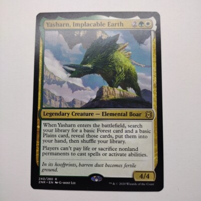 Yasharn, Implacable Earth | MTG | ZNR | 240/280 | Same Day Shipping!