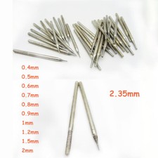 0.4mm-2mm Diamond Tipped Drill Solid Bit Hole Saw Extend For Jewelry Glass Gems