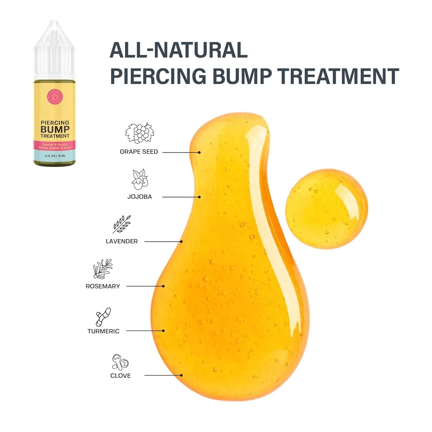 Base Labs Piercing Keloid Bump Duo | Piercing Bump Solution + Keloid Bump Gel - product detail image 3
