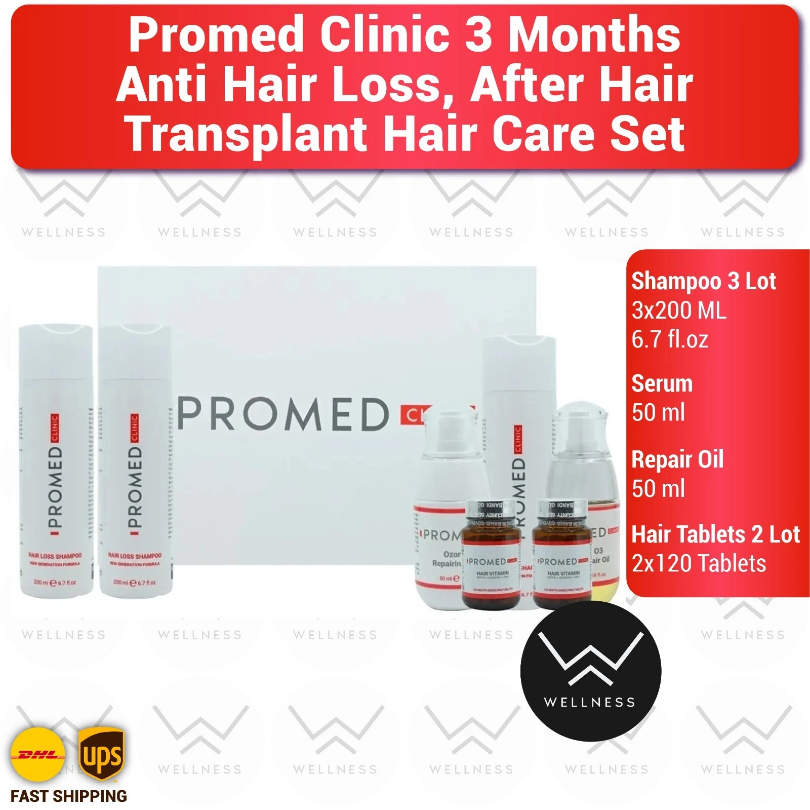 Promed Clinic Anti Hair Loss Hair Care 3 Months Set