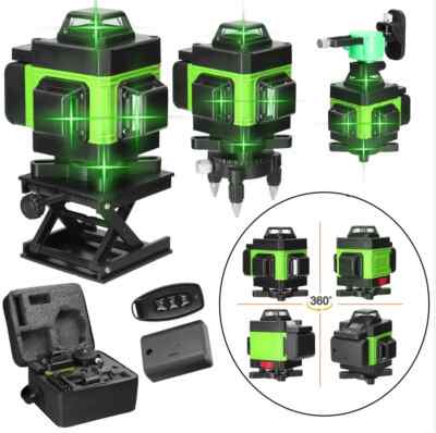 High Precision360° Self-leveling Laser Level Instrument with 3000mAh Battery