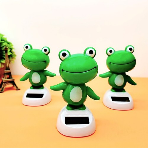2pcs Frog Solar Dancing Toy Solar Powered Dancing Frog Shaking Toy Car Dashboard - Picture 6 of 12