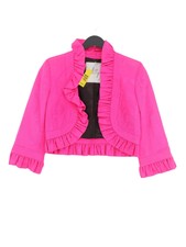 Milly Women's Blazer Xs Pink 100% Other Overcoat