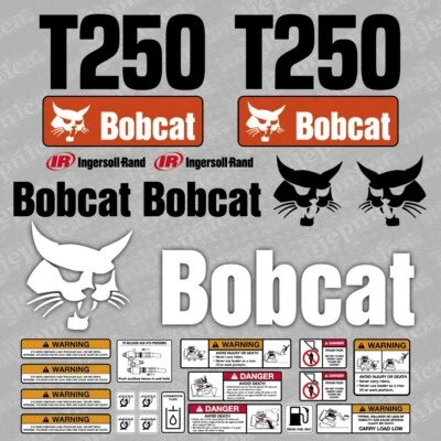 Bobcat T250 Lader Aftermarket Aufkleber / Ersatzaufkleber Set - Bild 1 von 3