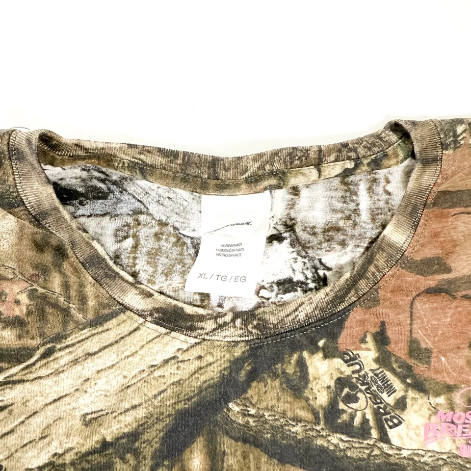 Mossy Oak Shirt Girls Size XL Camo Break-Up Infinity Camouflage Hunting Pink - Image 3 of 4