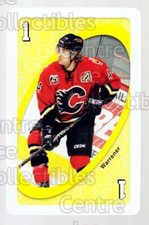 2007-08 Calgary Flames Mattel UNO #28 Rhett Warrener
