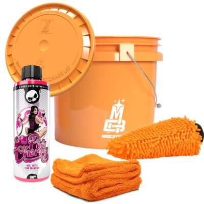 Autoreinigung Reinigungsset Auto Magic Bucket Waschset + Zubehör Orange Set