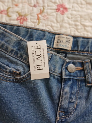 The Children's Place Girl's Blue Denim Skinny Jeans Size 8 - Picture 2 of 7