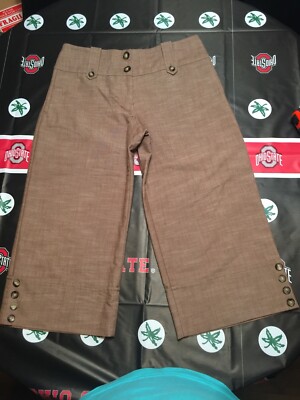 BCX CAPRI Capri Trouser pants Size 7JR Tobacco