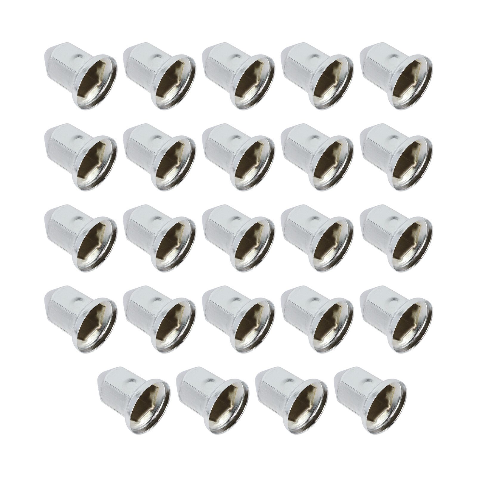 33mm Chrome Lug Nut Covers Push On Flanged Iron Pack of 20 for Semi Trucks eBay