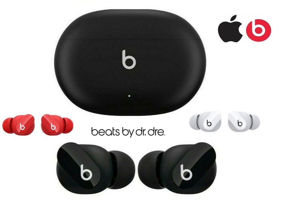 Beats Studio Buds Right, Left, or Charging Case Replacement Part BLACK RED  WHITE