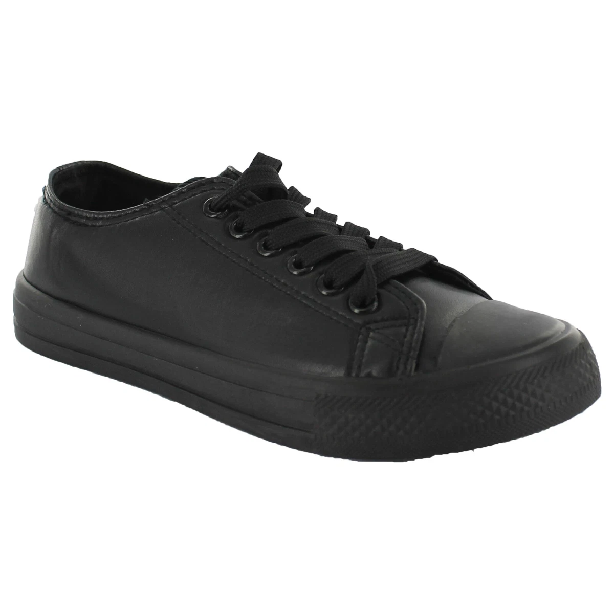 Ladies black canvas shoes sale