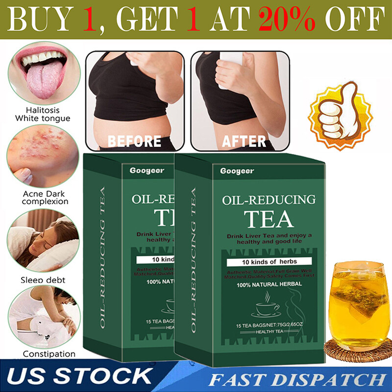 Oil-Reducing Tea-10 Herbal with Excellent Formula, Oil Cleansing Tea for Liver