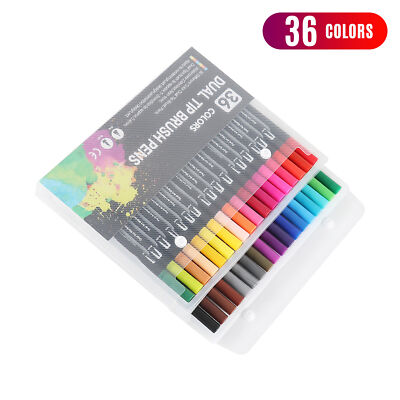 36 Colors Markers Set Double Tipped Colored Pens Fine Point Art Markers for L7I5