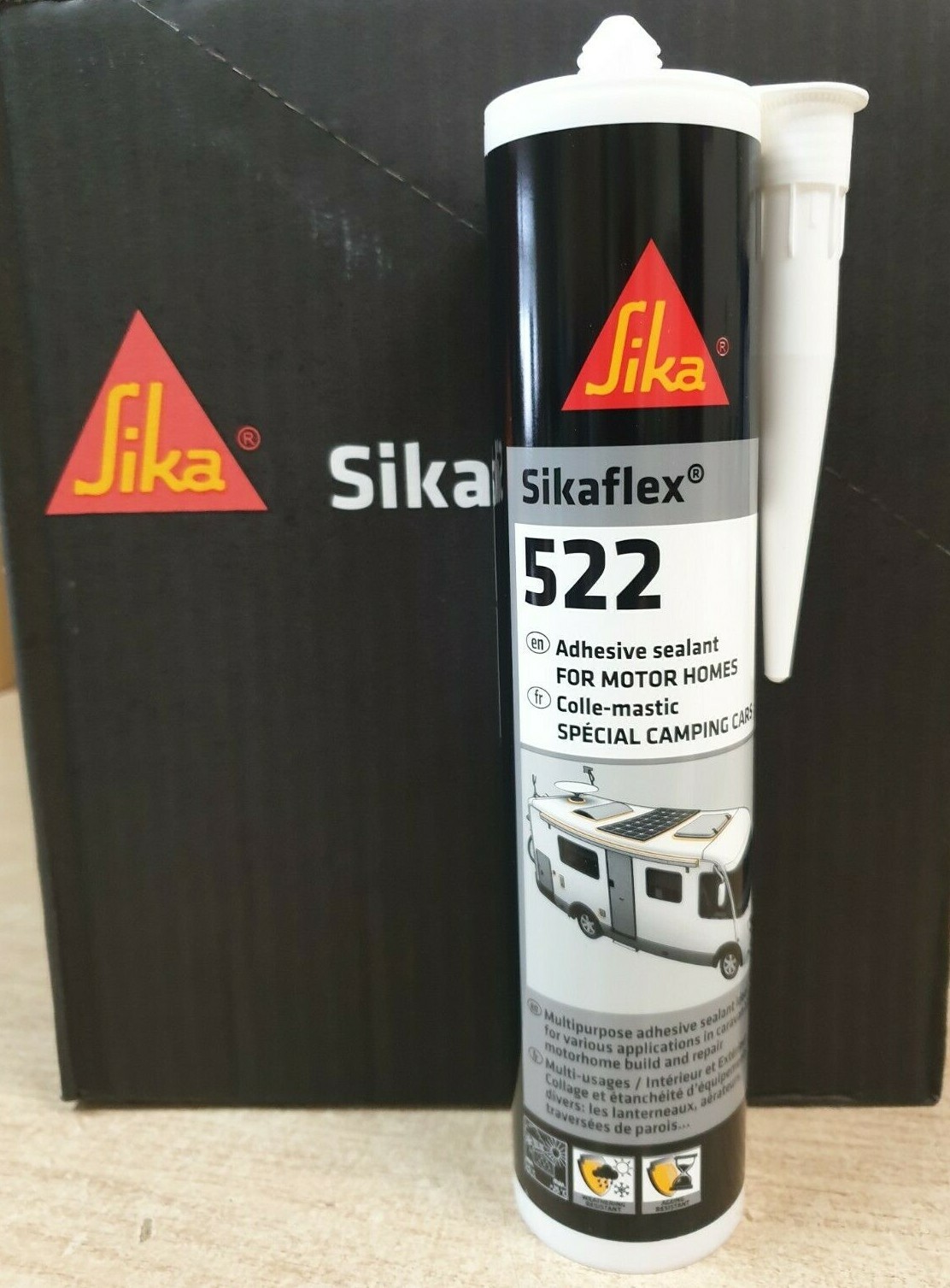SIKAFLEX 522 (WAS 512) CARAVAN ADHESIVE MOTORHOME SEALANT WHITE 300ml SIKA