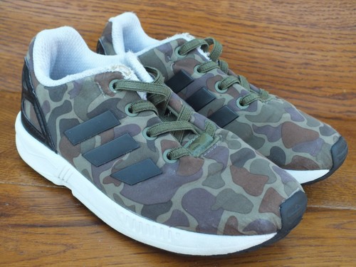 ADIDAS ZX Flux Scarpe Da Ginnastica Mimetica Tg UK 9.5 Bambini EU 27 | eBay
