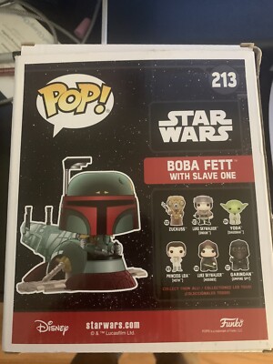 Funko Pop! Deluxe: Star Wars - Boba Fett with Slave One #213 | eBay