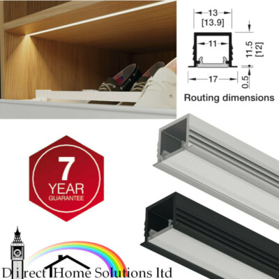 Hafele 1103 Loox5 LED Strip Light Profile, White Diffuser, Recess ...