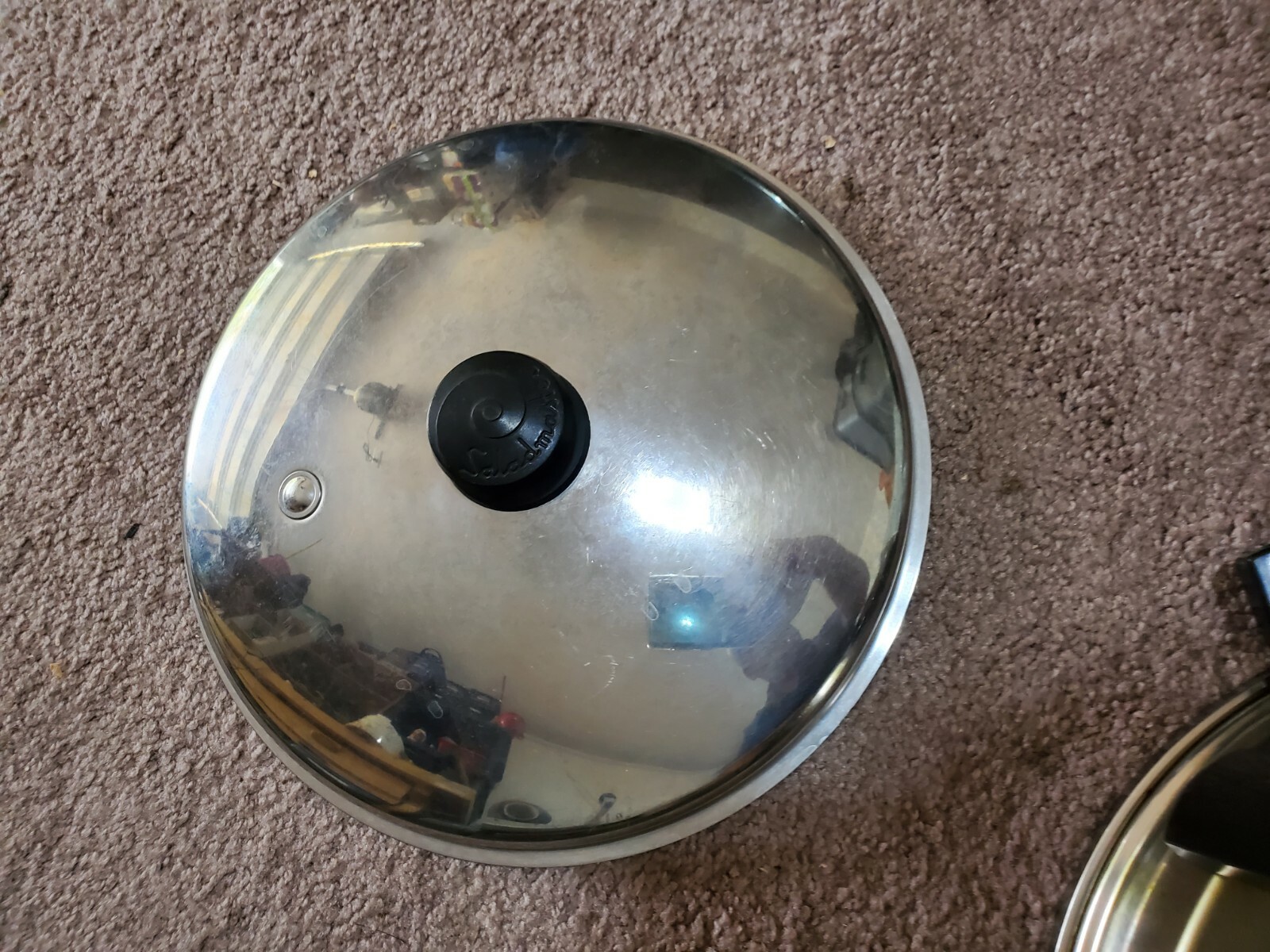 SALADMASTER NO.7256 OIL CORE STAINLESS STEEL ELECTRIC SKILLET w/ lid