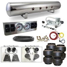 58-64 Impala Air Suspension Kit 1/4" Manual Control 4 Path Air Ride System 