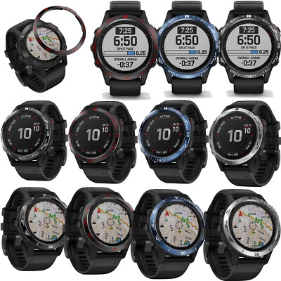 MARKENLOS Housse adhésive pour bague de lunette de montre pour Garmin Fenix 6 Pro / Fenix6