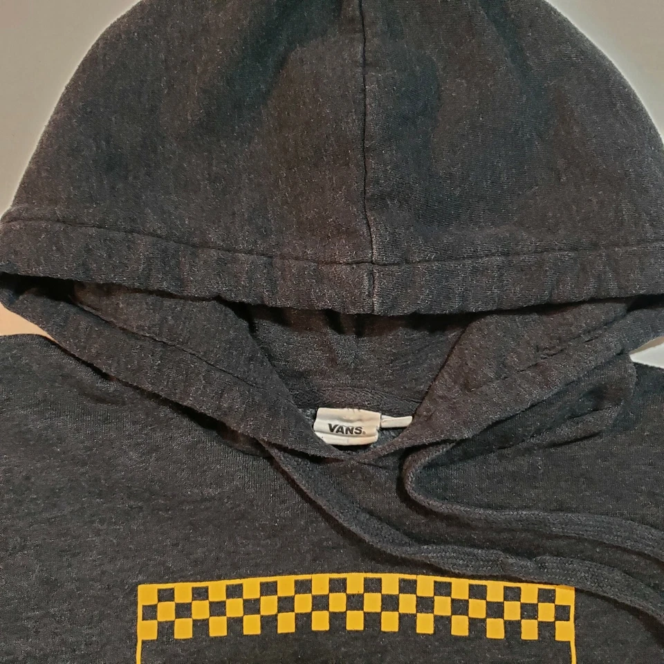 Sudadera con Capucha VANS Mujer Pequeña En Caja Pro Gris Carbón Logo S Foto 2 de 4