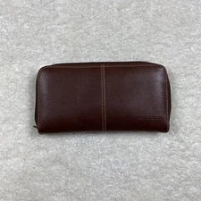 Studio Work Brown Zip Around Tab Dividers Wallet