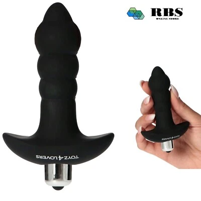TOYZ4LOVERS Vibratore anale realistico plug vibrante uomo donna morbido silicone dildo fallo