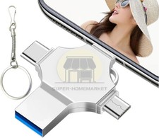 4 IN 1 2TB USB 3.0 Flash Drive Memory Photo Stick for iPhone Android iPad Type C