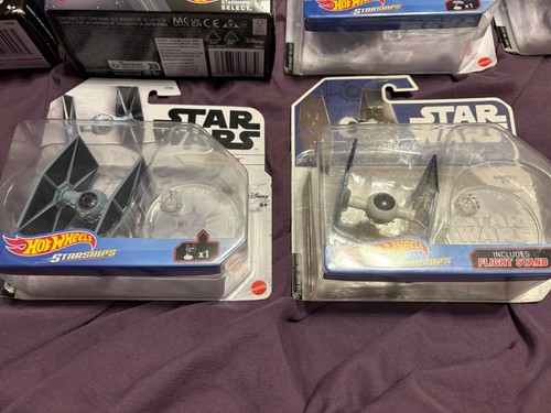 Lotto Hotwheels Star Wars Premium, Millennium Falcon, Tie Fighter - Foto 8 di 8