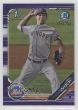 2019 Bowman Draft Chrome Purple Refractor 225/250 Josh Wolf #BDC-119 01ic