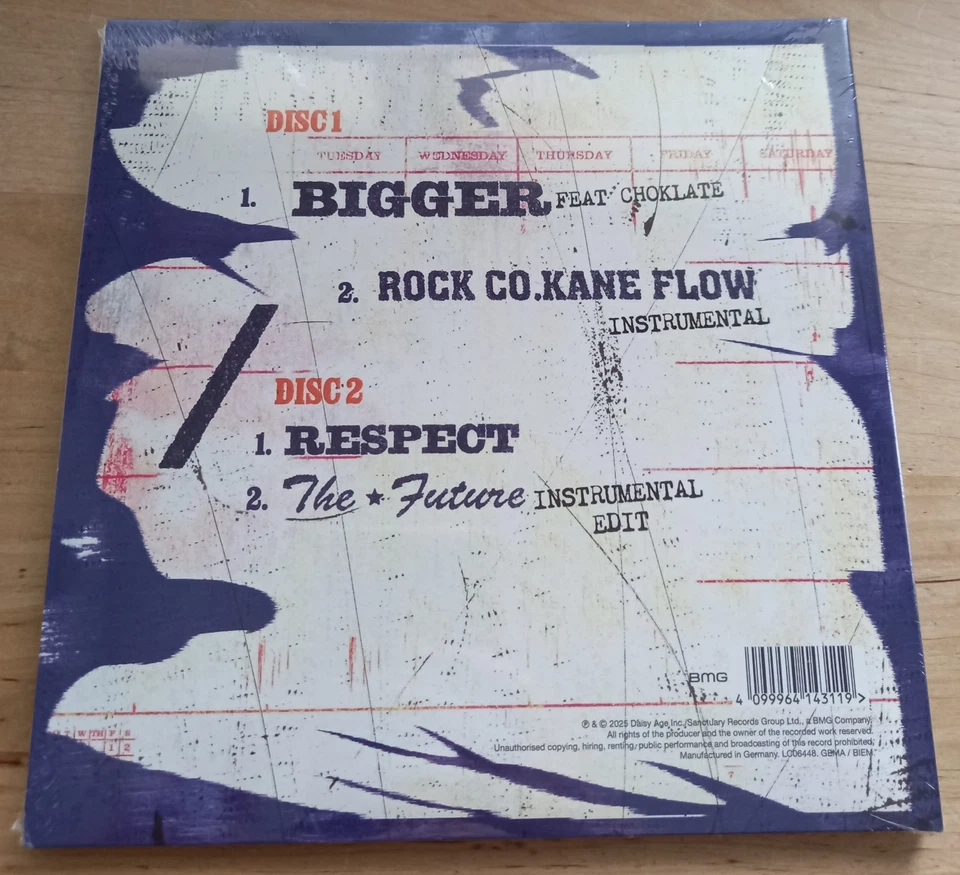 DE LA SOUL Bigger  / Respect DOUBLE 45t 7" Gatefold ALLEMAGNE 2025 BMG 964143111 - Photo 2/2