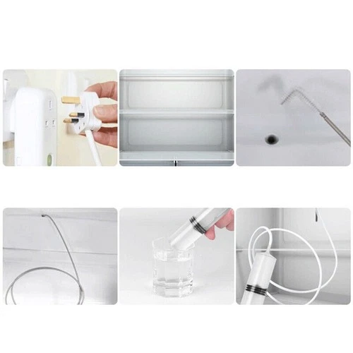 5x Kühlschrank Reinigung Set Abflusslochentferner Werkzeug Abflussloch Bürste - Picture 7 of 12