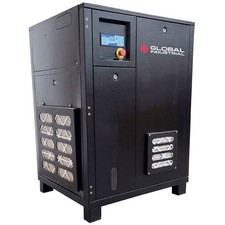Global Industrial Tankless Rotary Screw Air Compressor 7.5 HP 1 Phase 230V