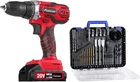 20V Cordless Power Drill Set with 100 Bits, Battery & Charger Included