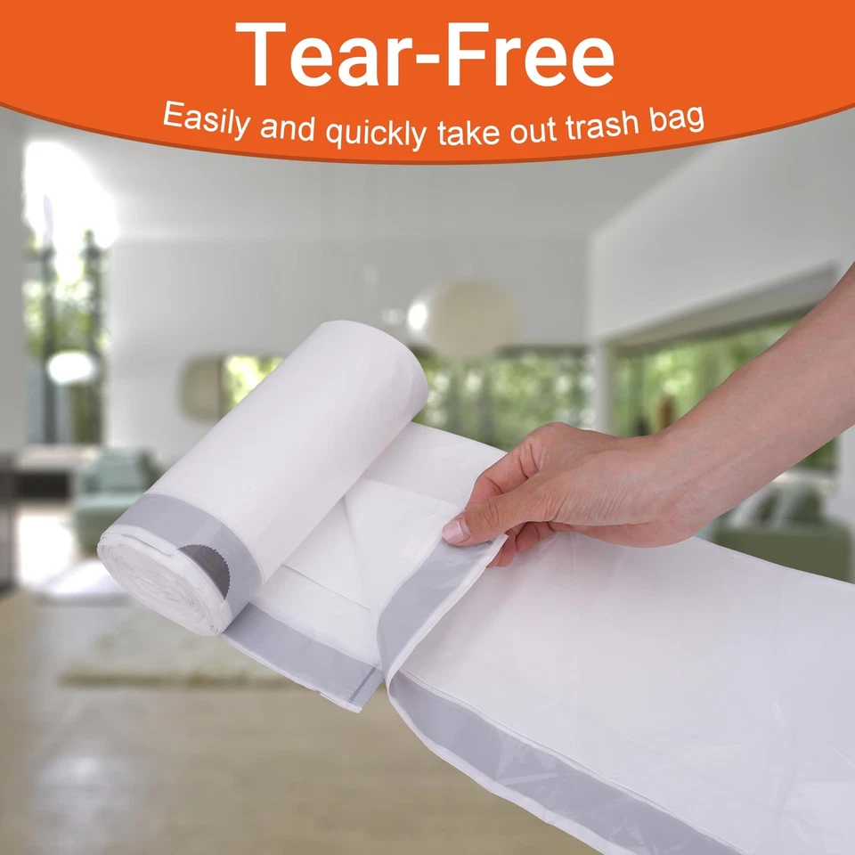 Code J (200 Count) Heavy Duty 8-12 Gallon 1.2 Mil THICK Drawstring Plastic Tr... - Image 2 of 4