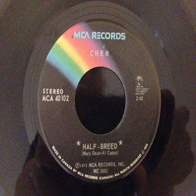 Cher - Half-Breed - Used Vinyl Record 7 - G8100z