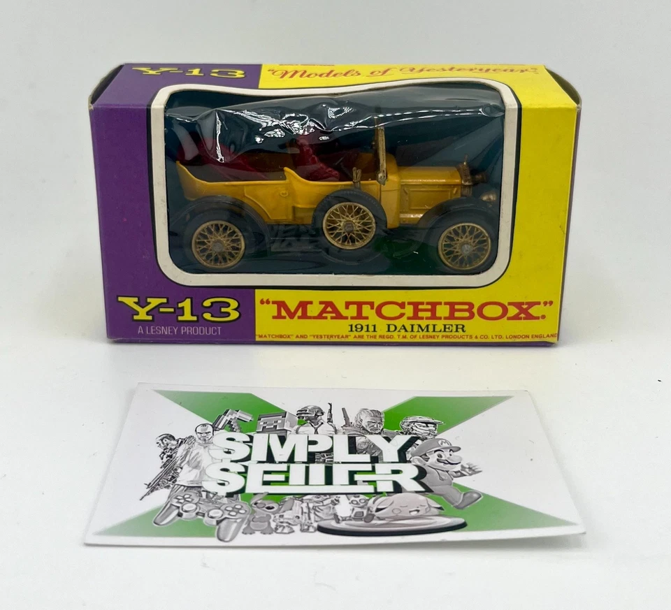 ⚡ Matchbox Y13 Models of Yesteryear - 1911 Daimler in OVP Vintage ⚡ - Bild 3 von 4
