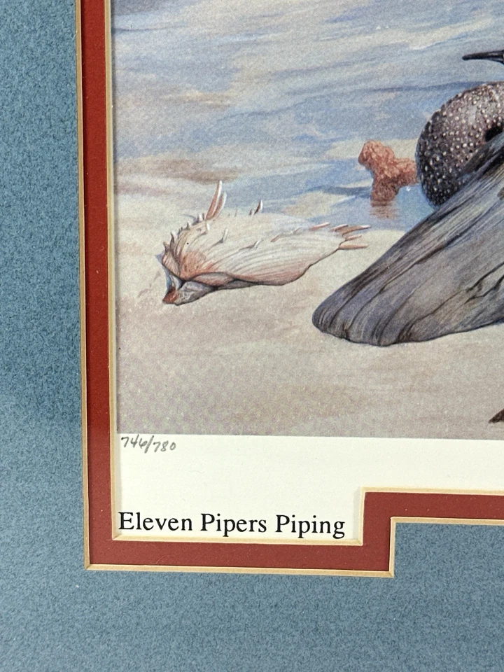 Mario Fernandez 12 Days of Christmas Series Eleven Pipers литография 746/780 - Изображение 3 из 4